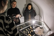 Анна Фомина на открытии выставки в Музее янтаря в Калининграде