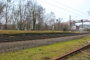 Вид на место, где располагался вокзал Марауненхоф в Кёнигсберге