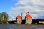  Разводной мост "Орлиный" через реку Дейму, Лабиау - Полесск