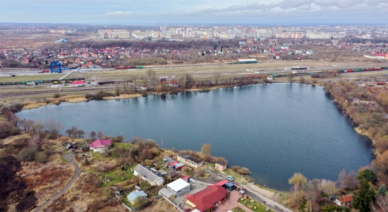 Озеро Шенфлиз в Калининграде.