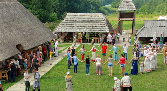 Праздник в парке-музее "Ушкуй", Калининградская область